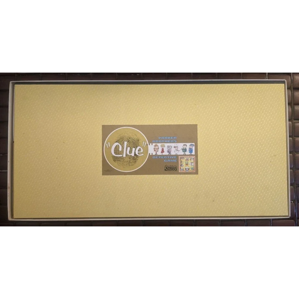 CLUE Mystery Detective Board Game 1963 Parker Brothers Board Game Complete